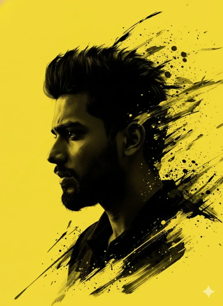 Dramatic Stylized Portrait AI Photo Prompt preview example result