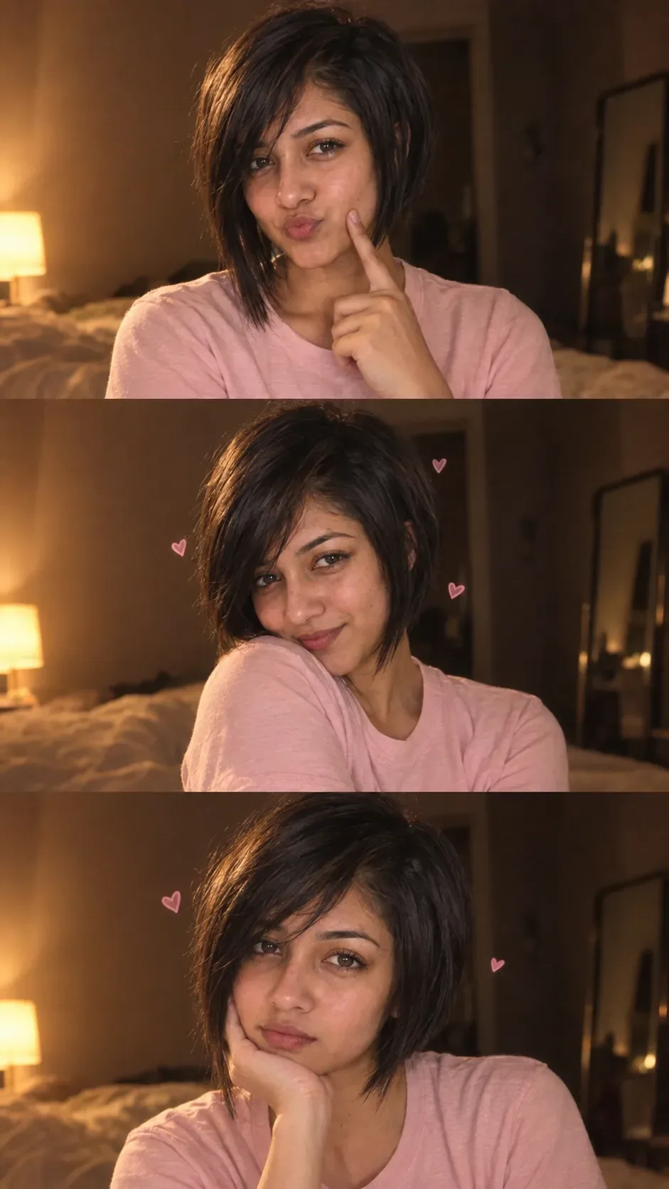 Dreamy Triptych Portrait V1 AI Photo Prompt preview example result