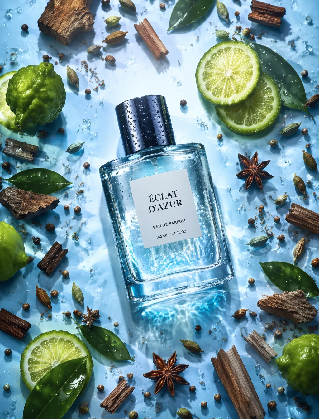 Editorial Perfume Photography Poster AI Photo Prompt generated preview
