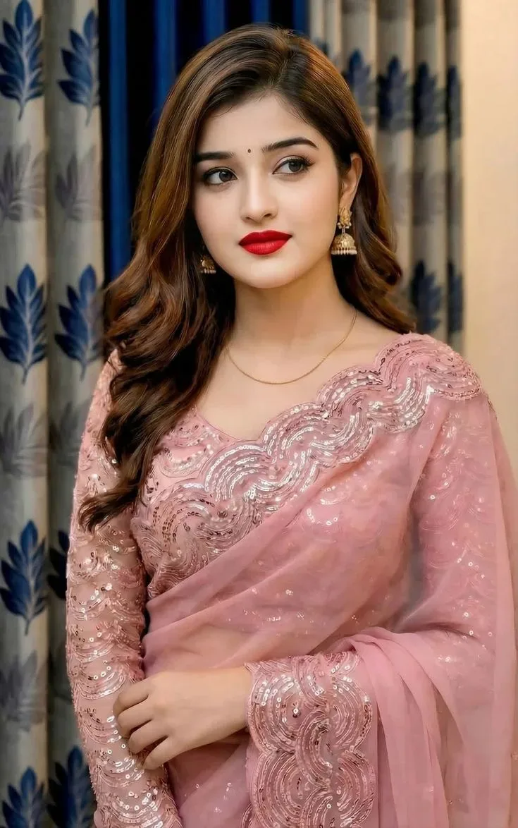 Elegant Pink Saree AI Photo Prompt preview example result