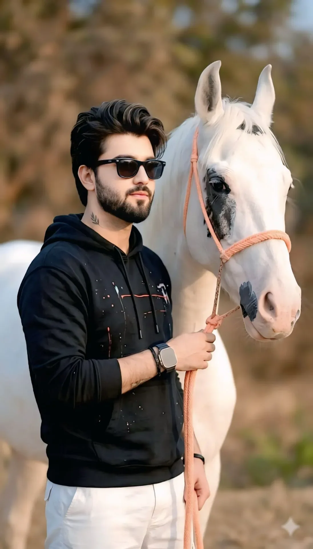 Equestrian Fashion Portrait AI Photo Prompt preview example result