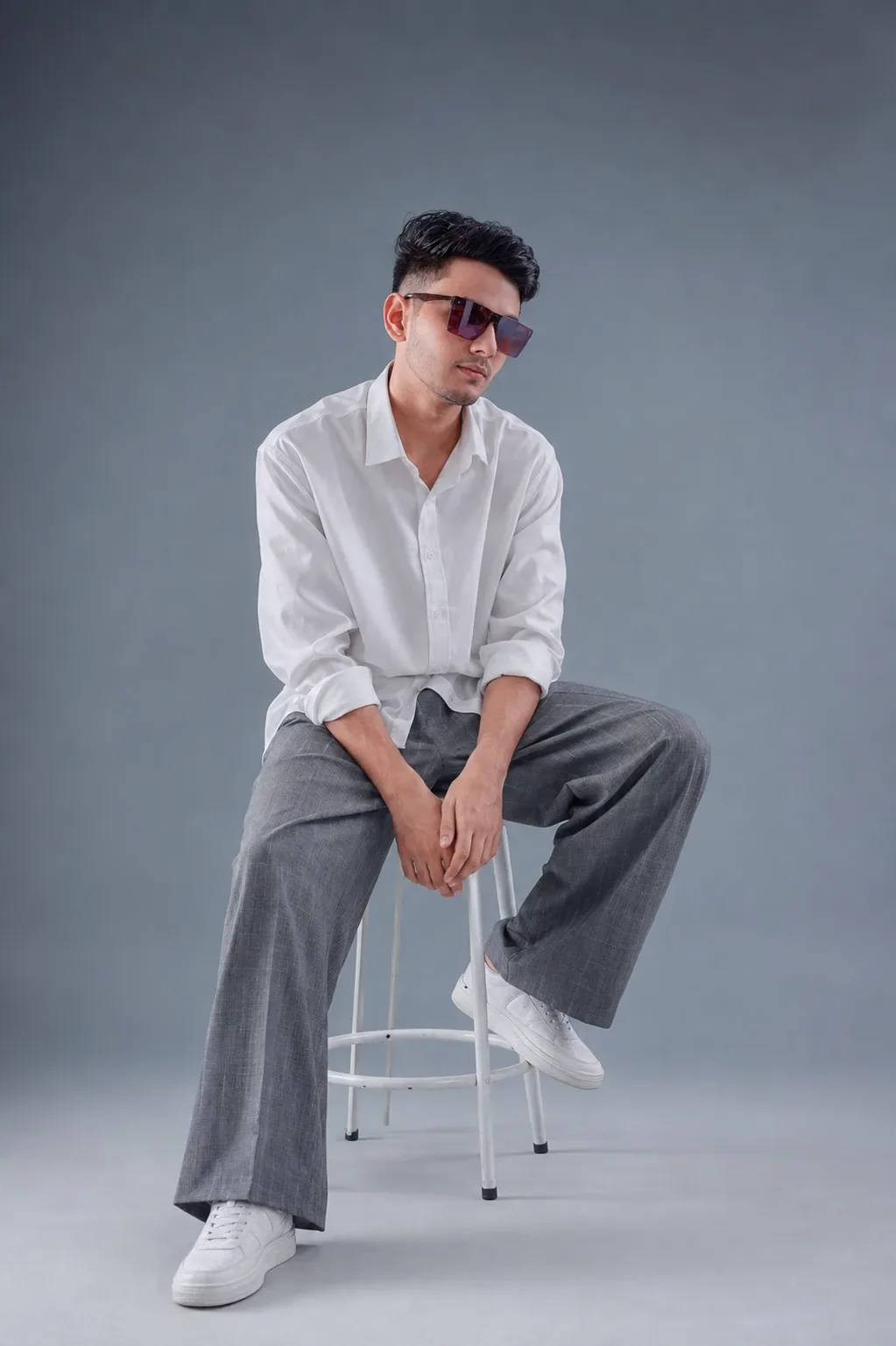 Exact Same Korean Minimalist Studio Editorial Portrait (identity Lock) AI Photo Prompt preview example result
