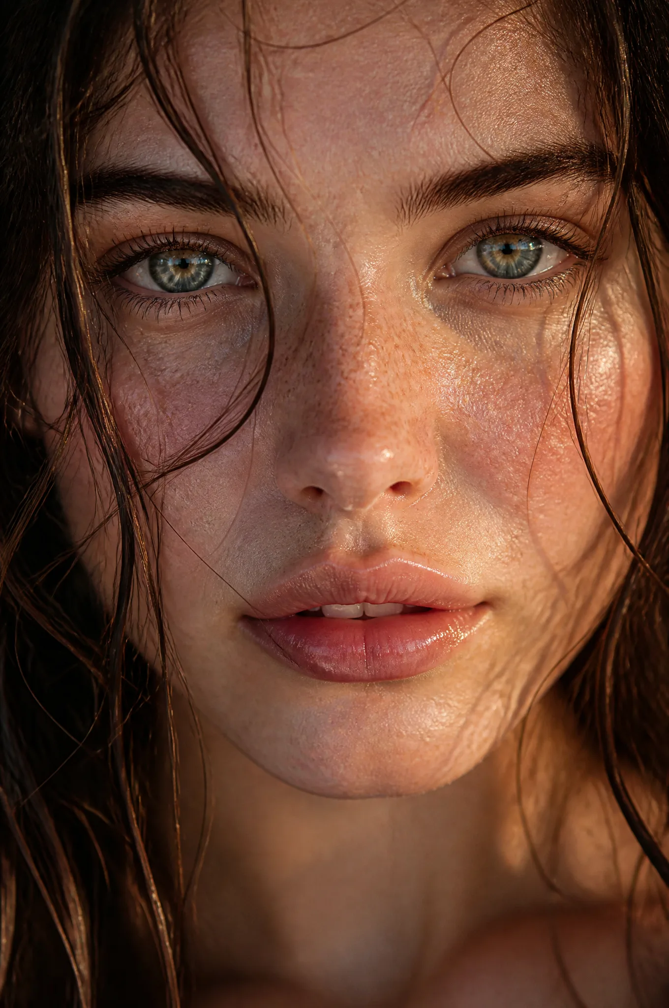 [Extreme Macro Close-Up Portrait Of A AI Photo Prompt generated preview
