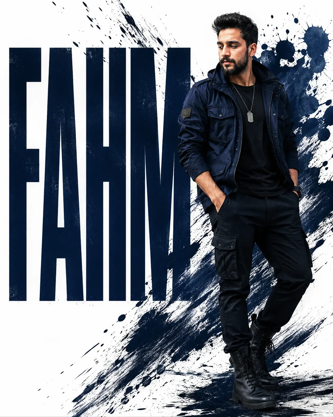 Fahm: bold in urban style AI Photo Prompt preview example result