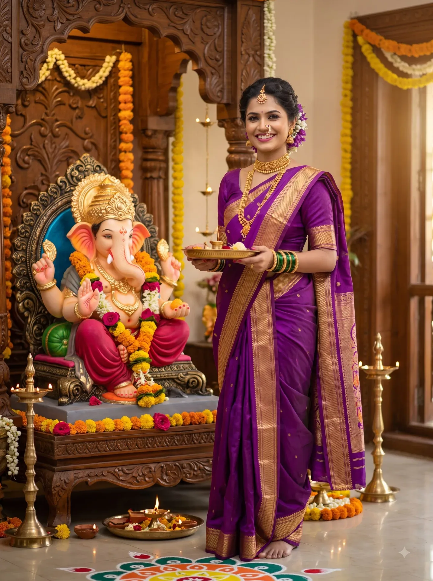 Ganesh Chaturthi Special Image Generation AI Photo Prompt preview example result