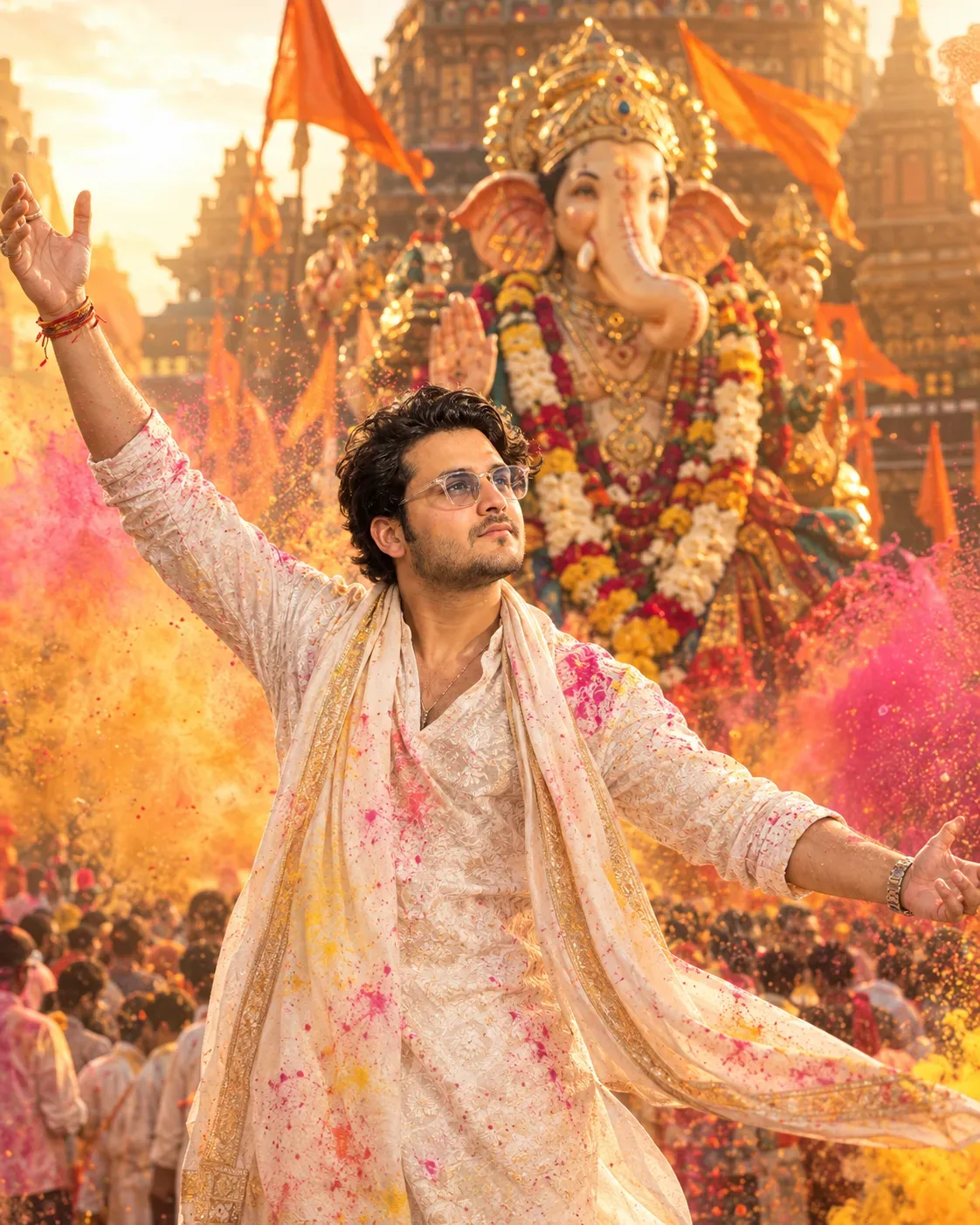 Ganesh Chaturthi Utsav AI Photo Prompt preview example result