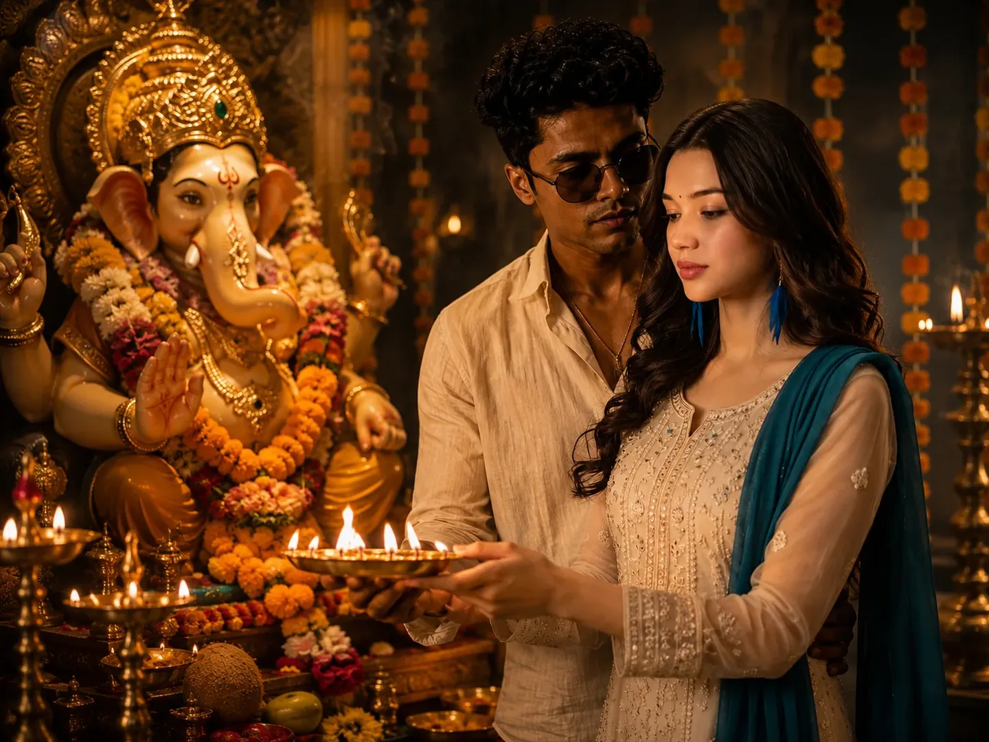 Ganesh Puja Aarti AI Photo Prompt preview example result
