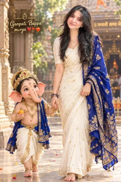 Ganpati Bappa Morya AI Photo Prompt Edition 2 preview example result