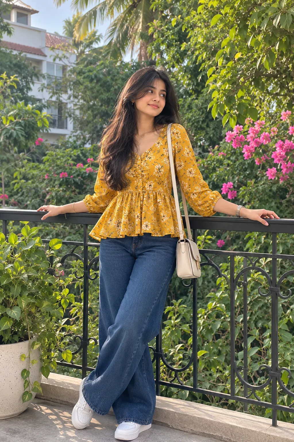 Garden Balcony Elegance AI Photo Prompt preview example result