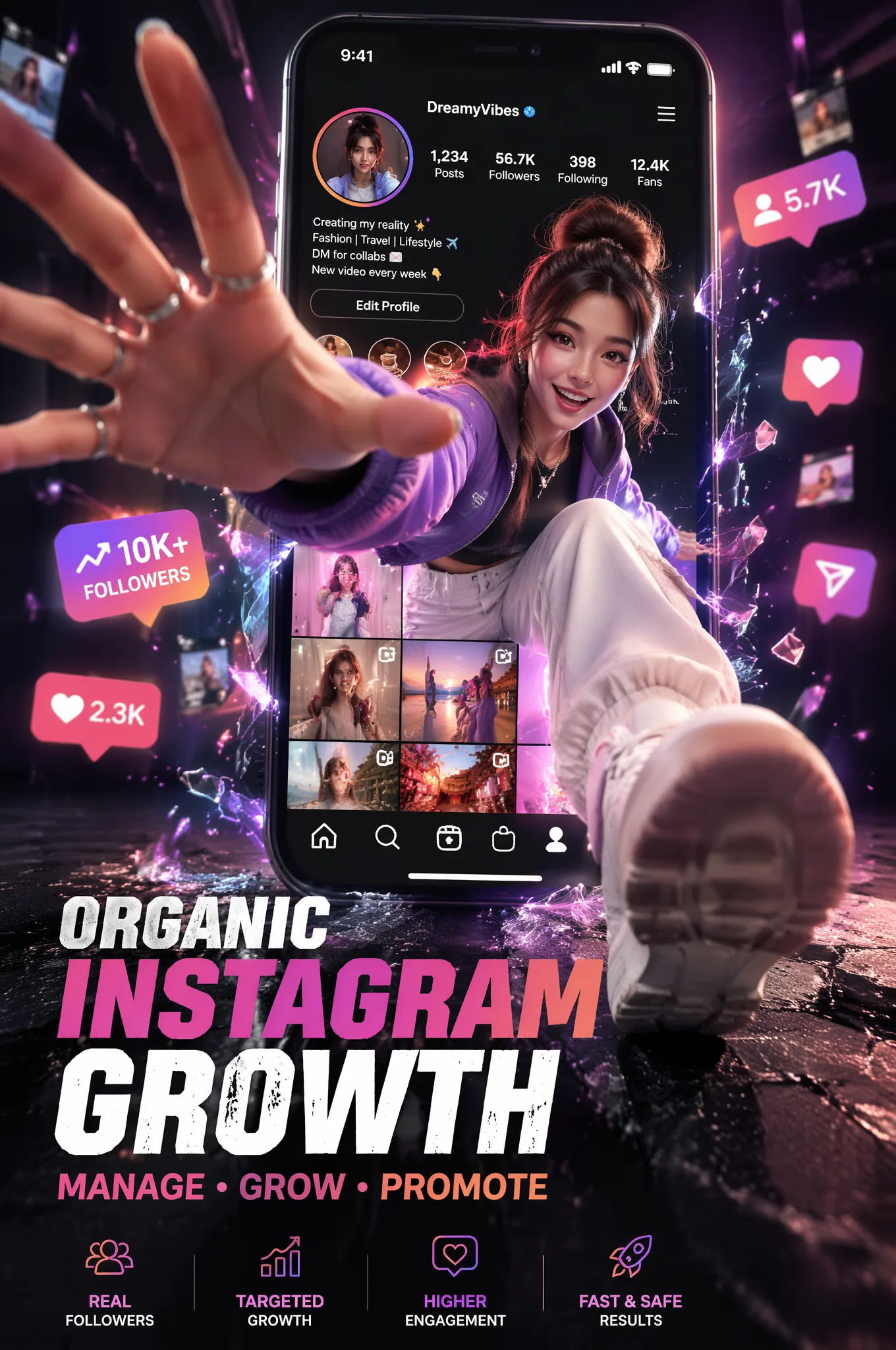 Generate A Vertical 2:3 Visual Poster AI Photo Prompt generated preview