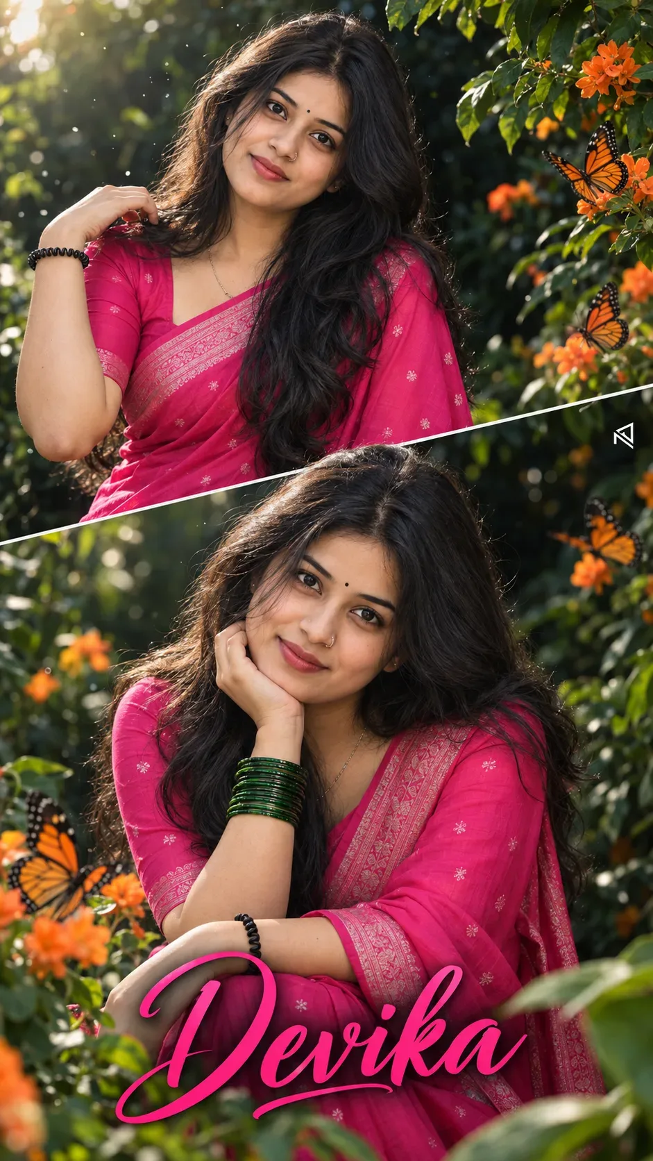 Girls Beautiful Poster AI Photo Prompt preview example result