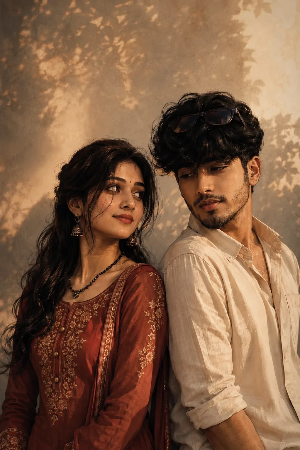 Golden Hour Couple Portrait AI Photo Prompt preview example result
