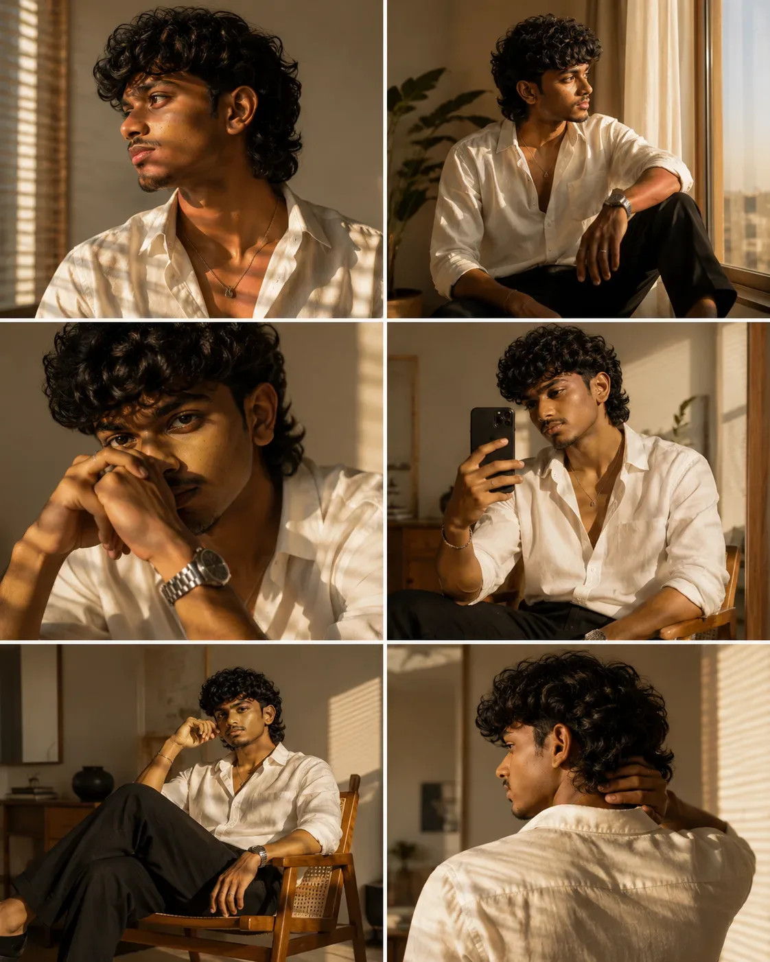 Golden Hour Gentleman AI Photo Prompt preview example result