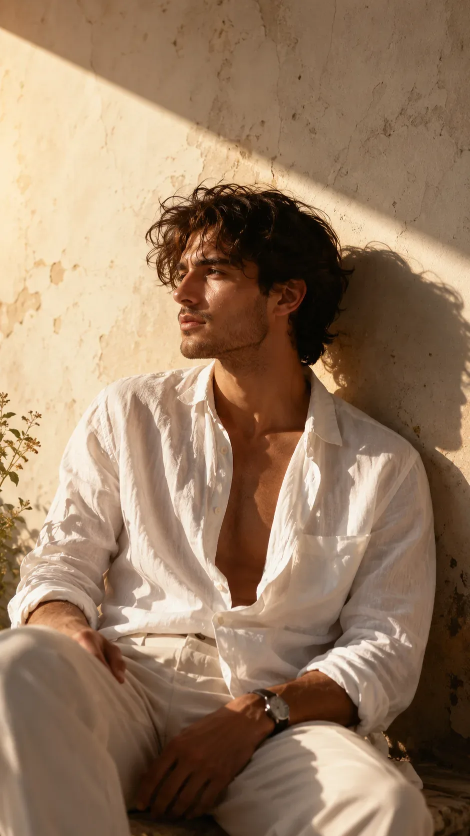 Golden-hour Linen Portrait AI Photo Prompt preview example result