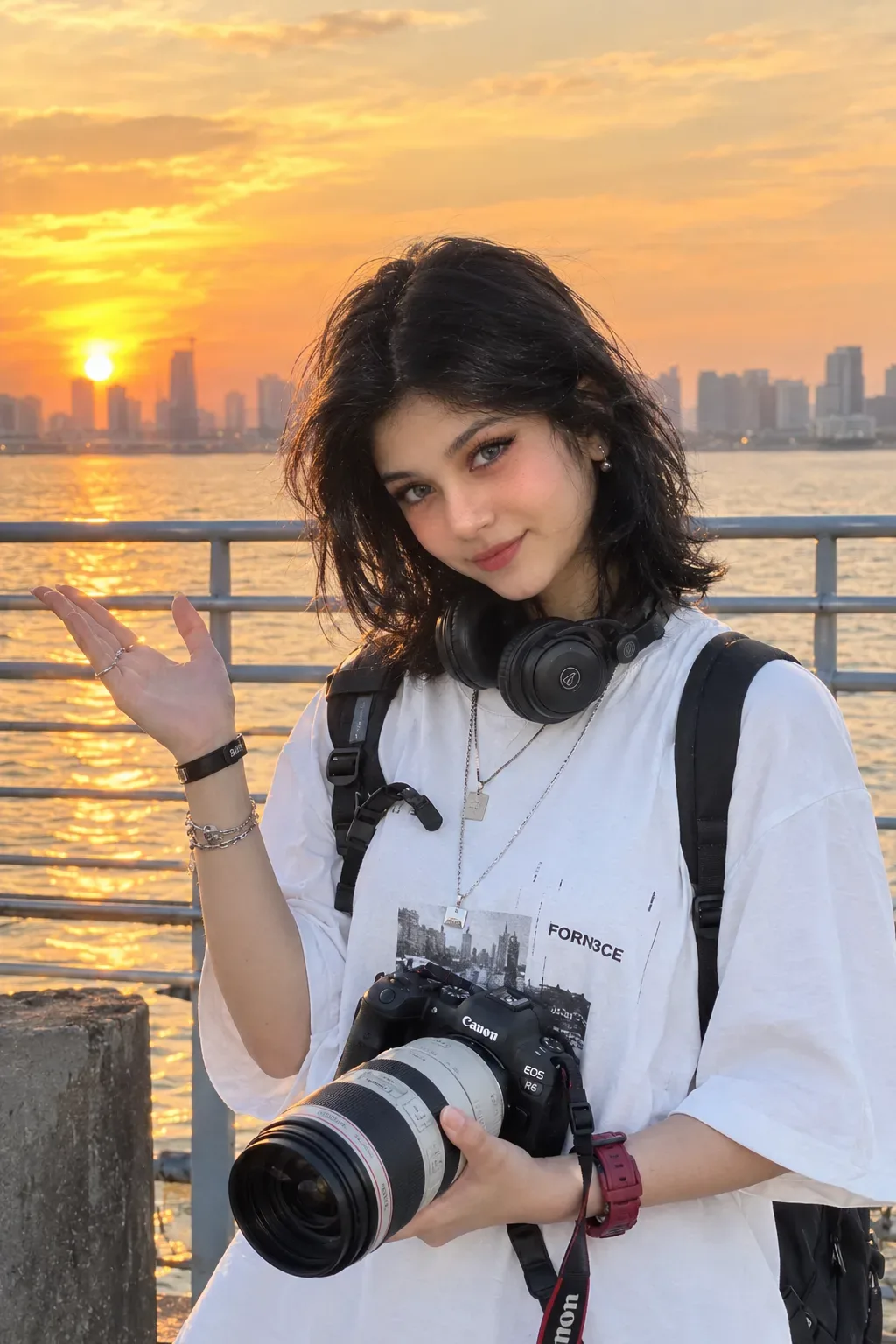 Golden Hour Photographer Portrait AI Photo Prompt preview example result