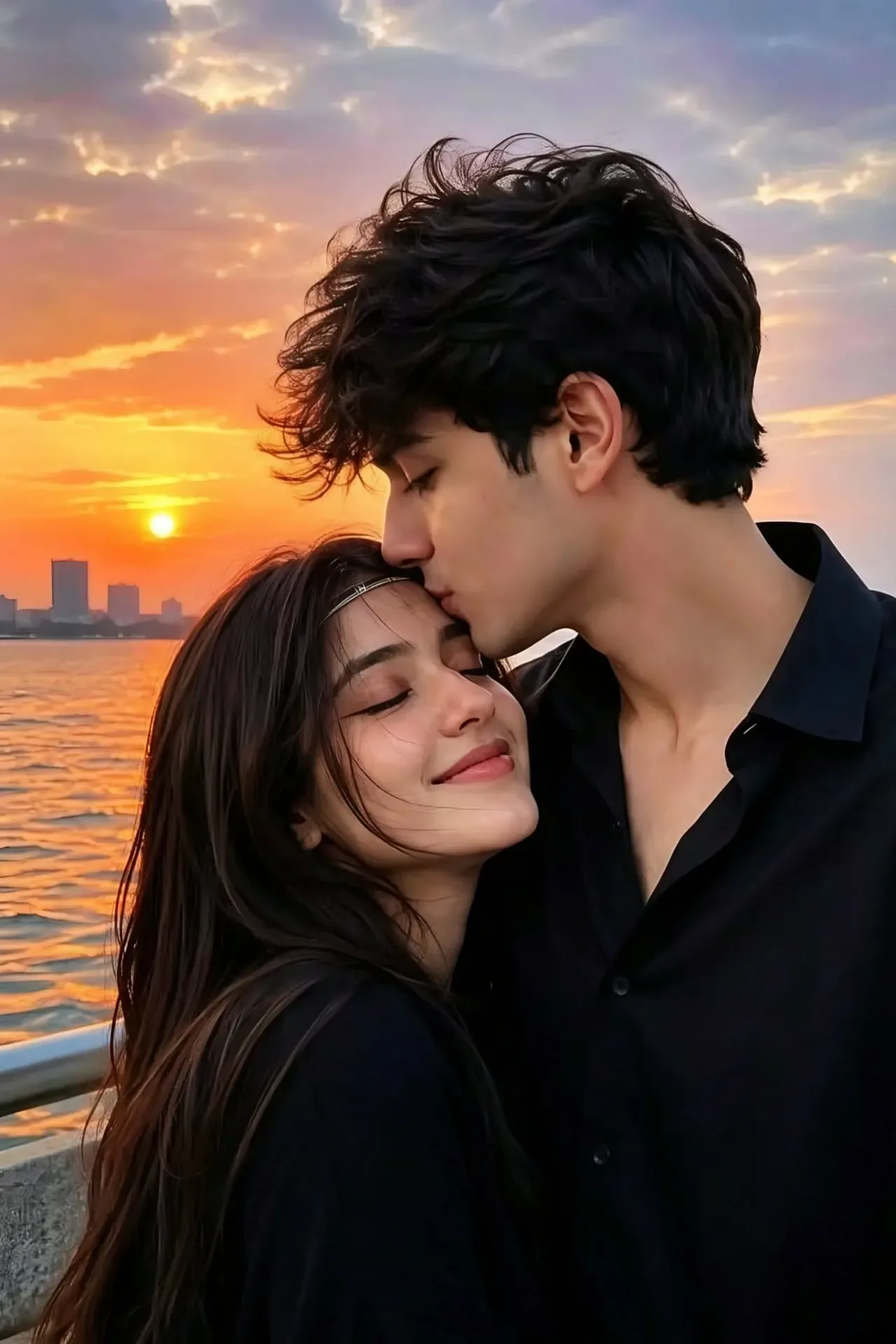Golden Hour Romantic Sunset AI Photo Prompt preview example result