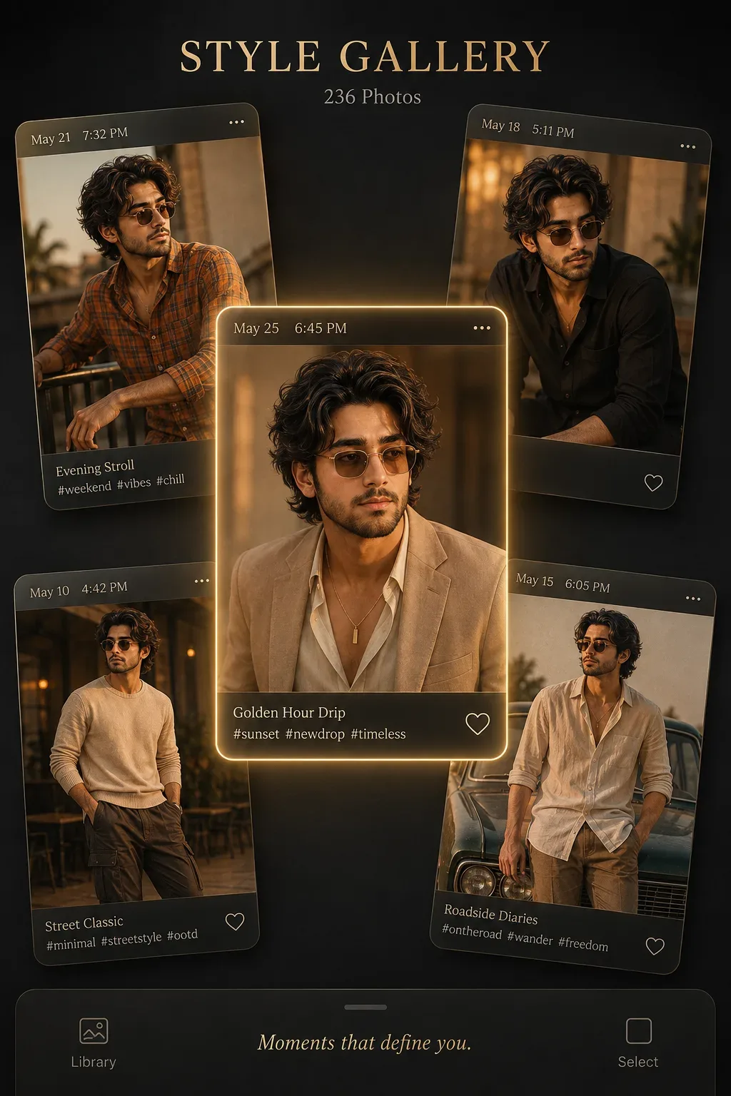 Golden Hour Style Gallery AI Photo Prompt preview example result