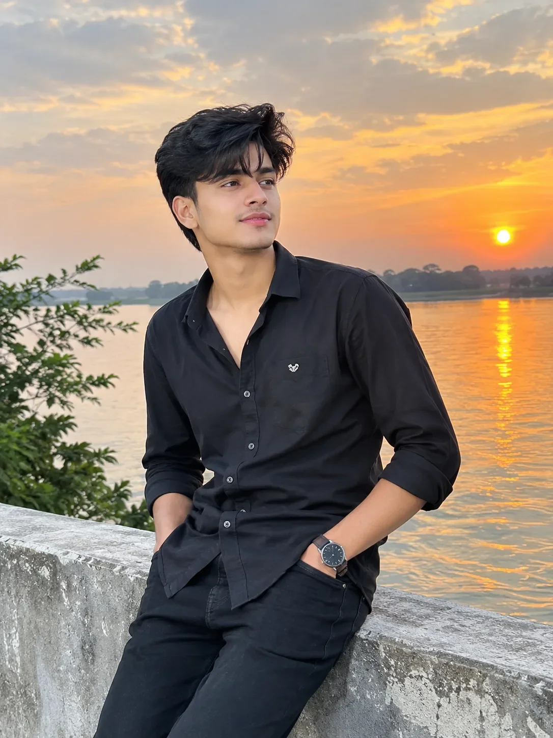 Golden Hour Vibes AI Photo Prompt preview example result