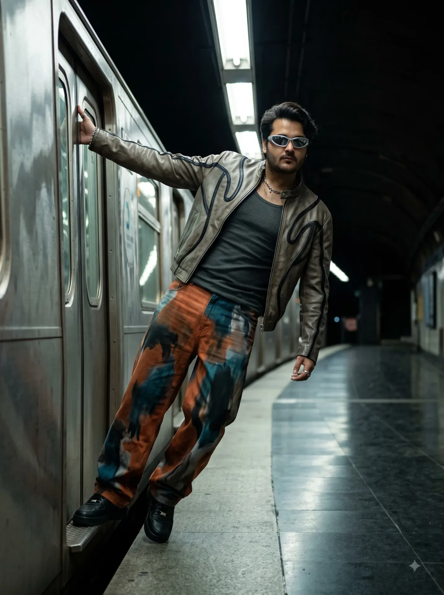 Gritty Luxury Street-fashion AI Photo Prompt preview example result