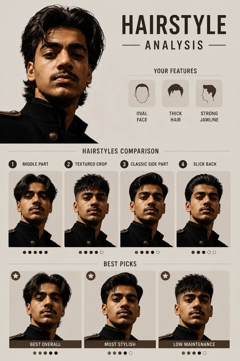 Hairstyle Analysis & Best Picks AI Photo Prompt preview example result