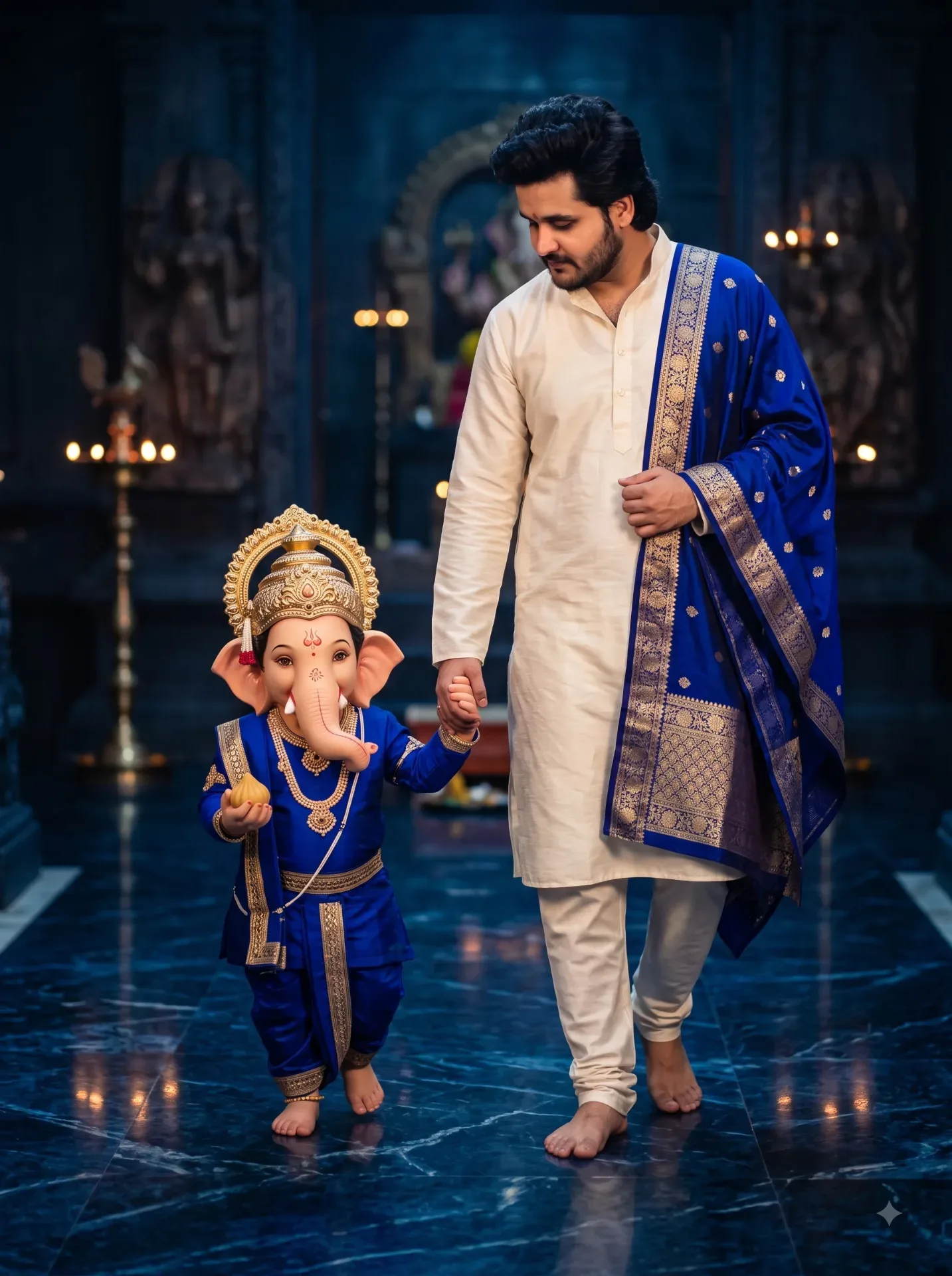 Happy Ganesh Chaturthi AI Photo Prompt preview example result