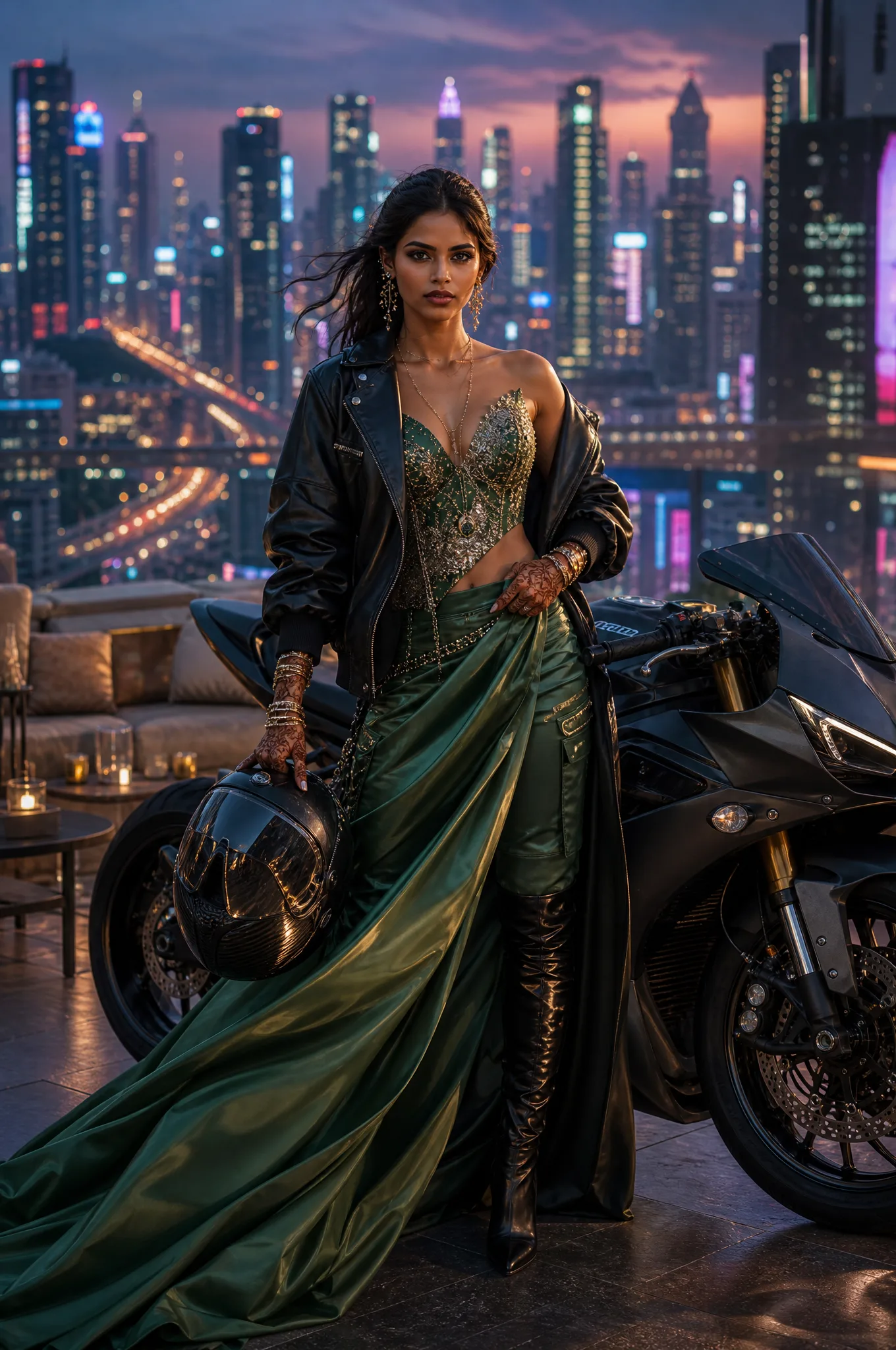 Haute Couture Fashion Editorial Featuring A AI Photo Prompt generated preview
