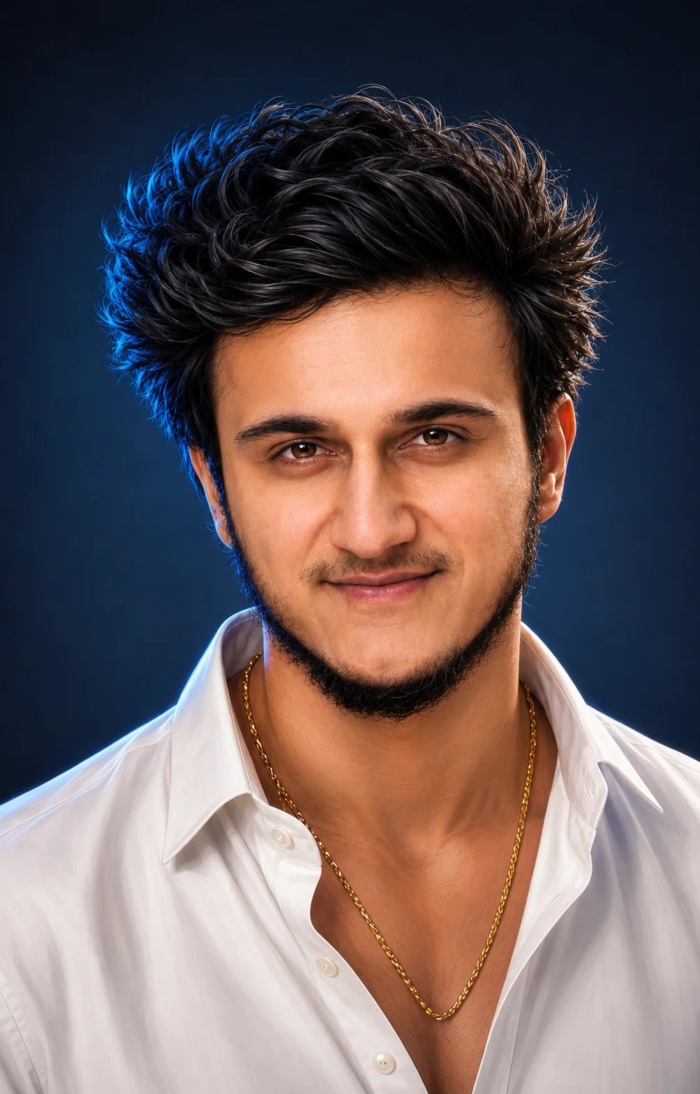 ILLUSTRATION PORTRAIT OF A INDIAN MAN AI Photo Prompt preview example result