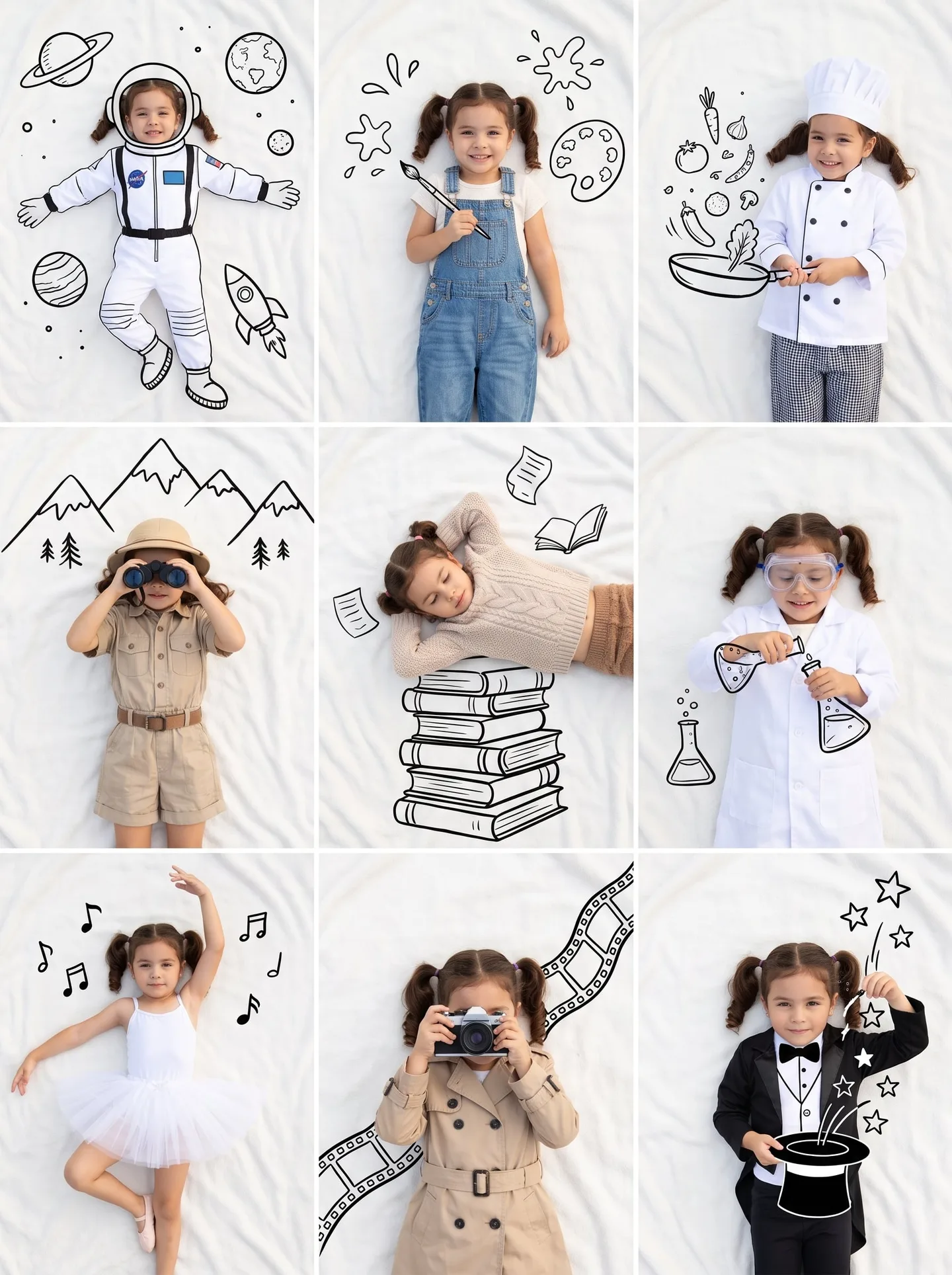 [Image1] A Professional 33 Collage Featuring AI Photo Prompt generated preview