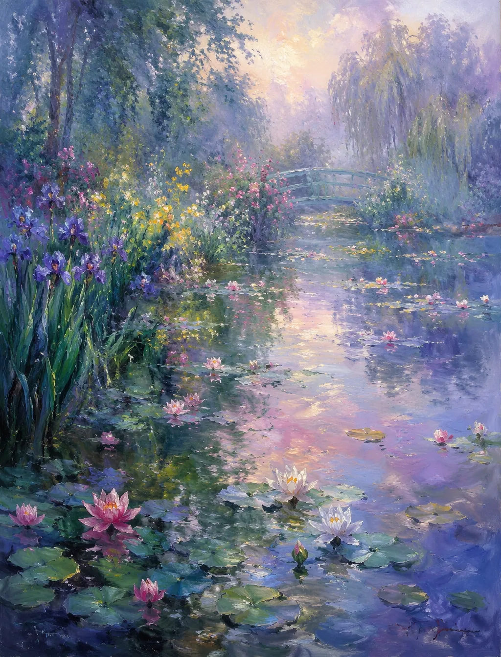 Impressionist Oil Painting In The Style Of Monet AI Photo Prompt generated preview