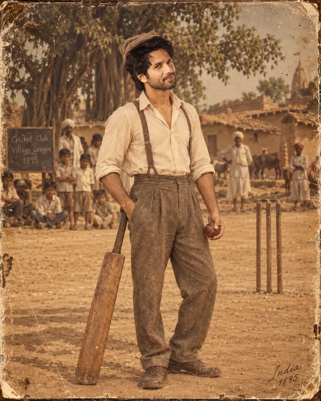 Indias Cricket In 1895 A Glimpse Into The Past AI Photo Prompt preview example result