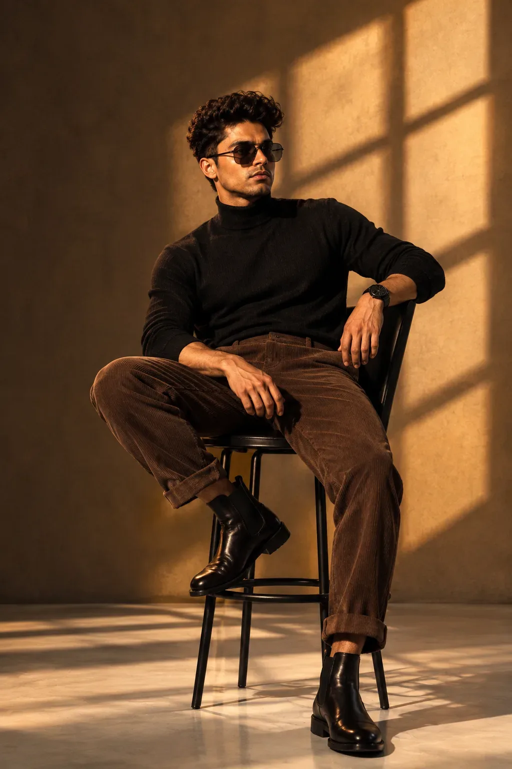 Indoor Studio Portrait AI Photo Prompt preview example result