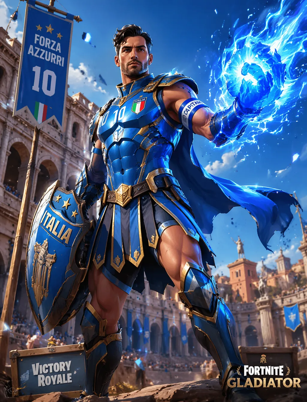 Italy Fortnite Gladiator Fortnite AI Photo Prompt generated preview