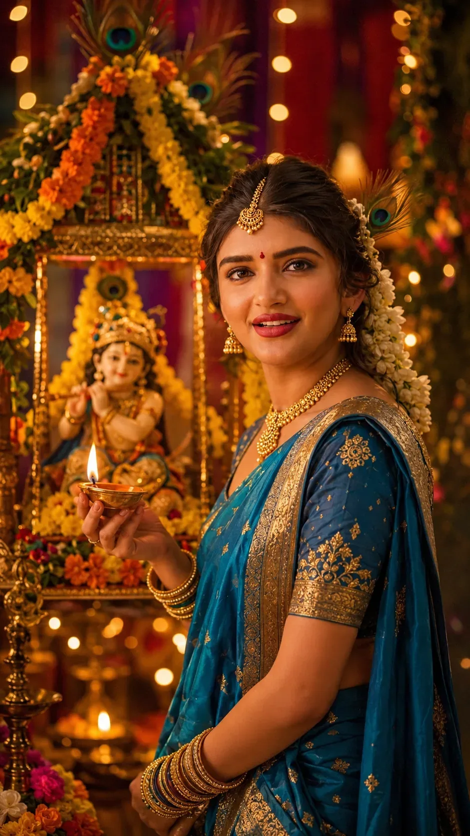 "janmashtami Special Festive Portrait" AI Photo Prompt preview example result