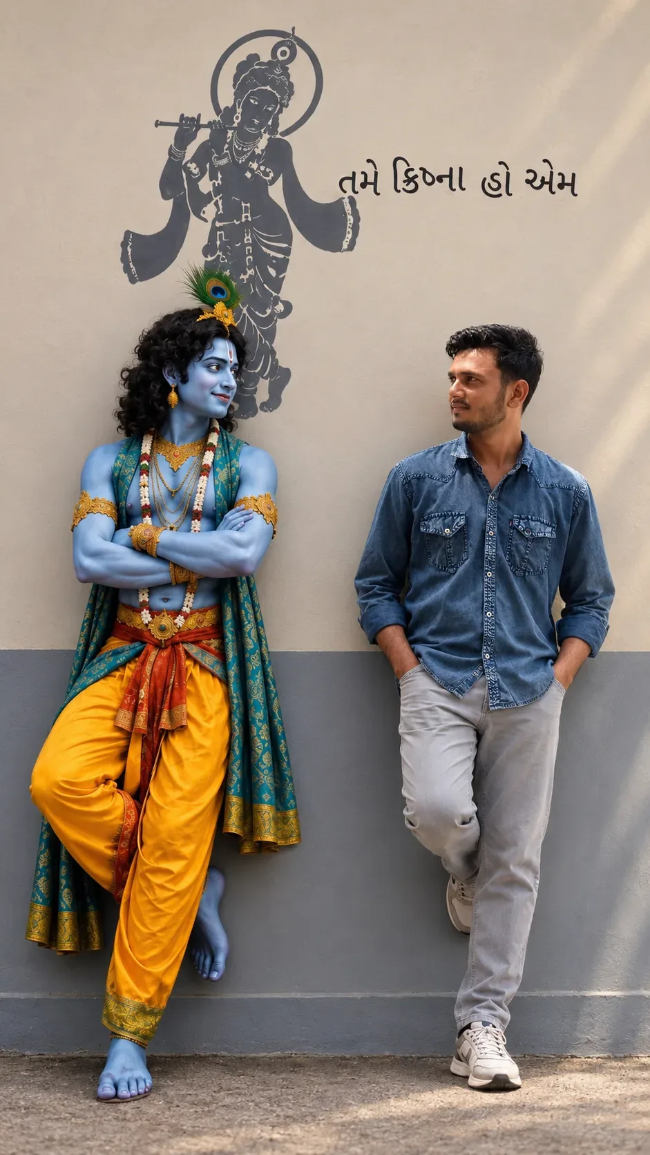 Krishna Me Realistic Full-body Portrait AI Photo Prompt preview example result