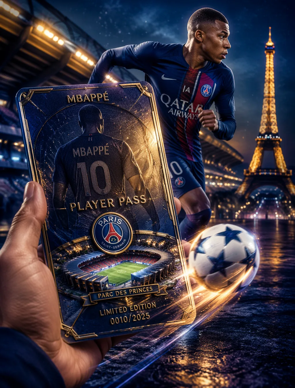 Kylian Mbappe Design A Playercentric Pass AI Photo Prompt generated preview