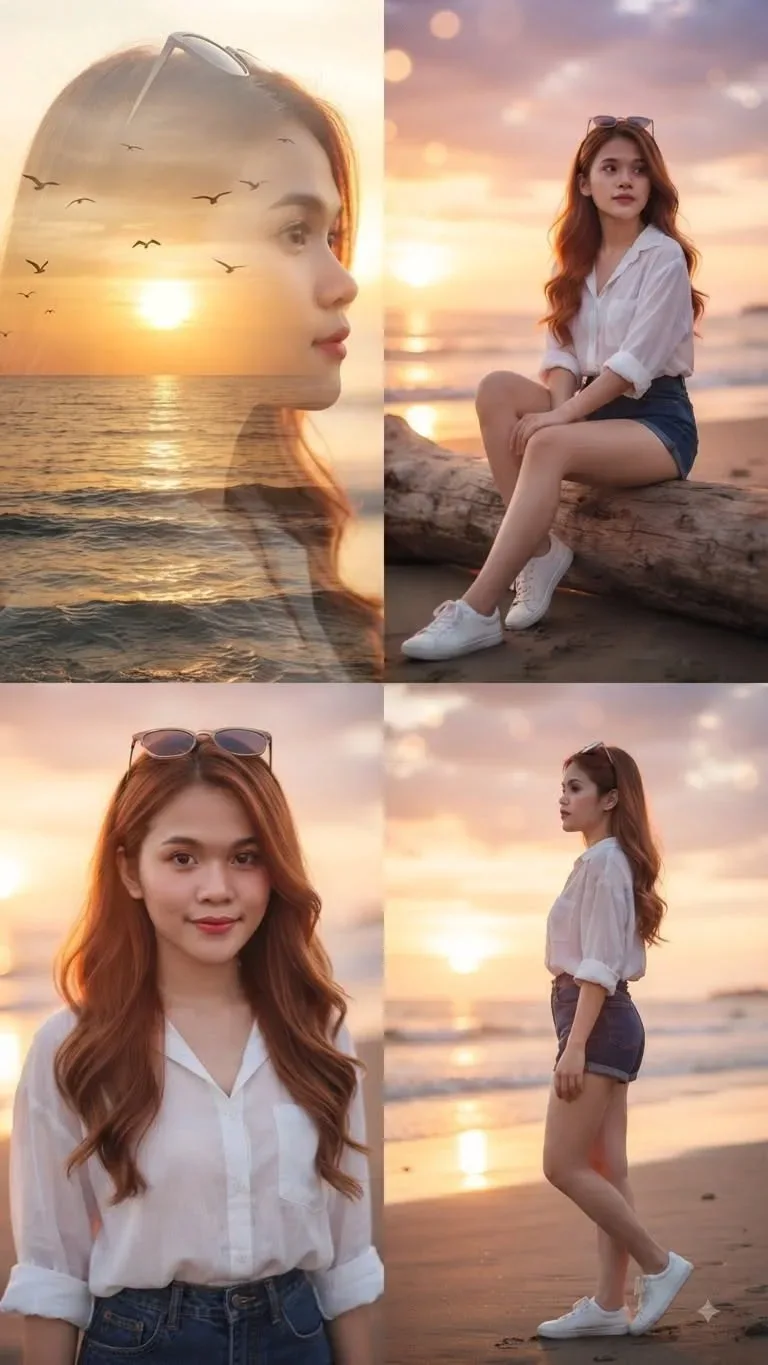 Lifestyle Beach Travel Photography AI Photo Prompt preview example result