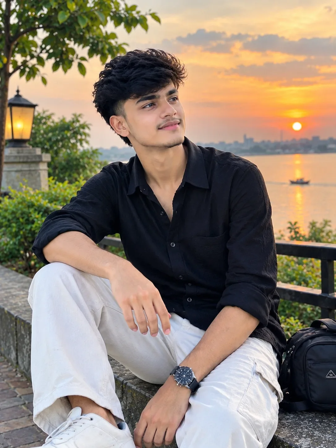 Lost in the Sunset AI Photo Prompt preview example result
