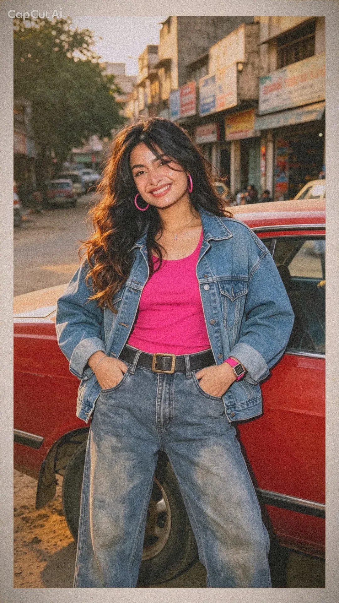 Low-fidelity 1980s Double-denim Portraits AI Photo Prompt preview example result