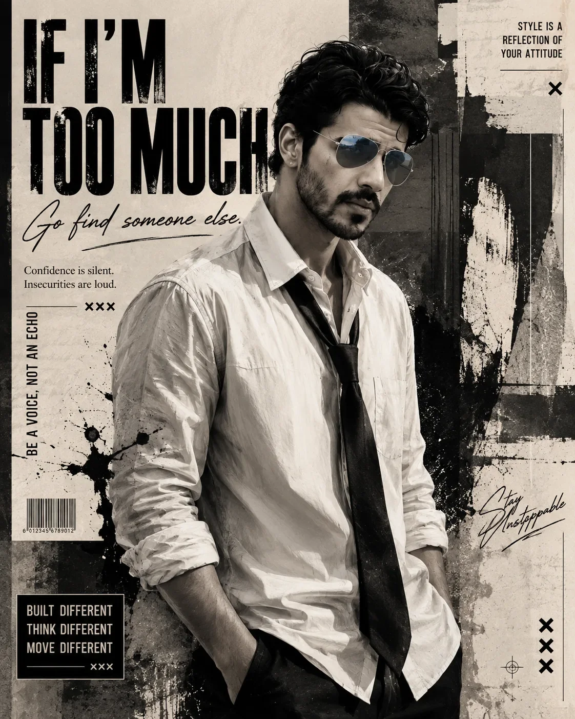 Luxury Editorial Fashion Magazine Cover AI Prompt | Ultra-Realistic Ink Poster with Perfect Identity Preservation preview example result