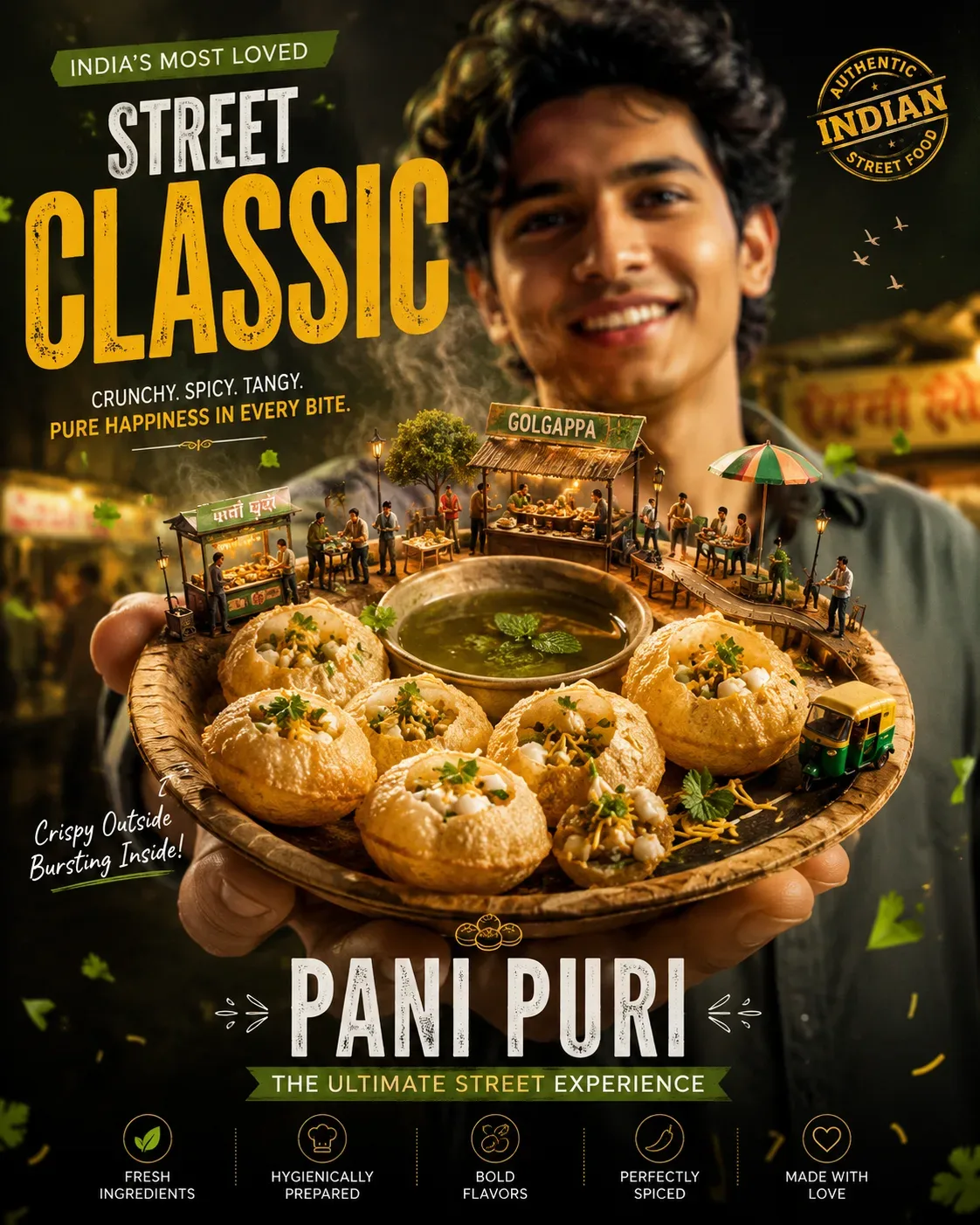 Luxury Food Advertising Poster Premium Commercial Food Campaign AI Photo Prompt preview example result