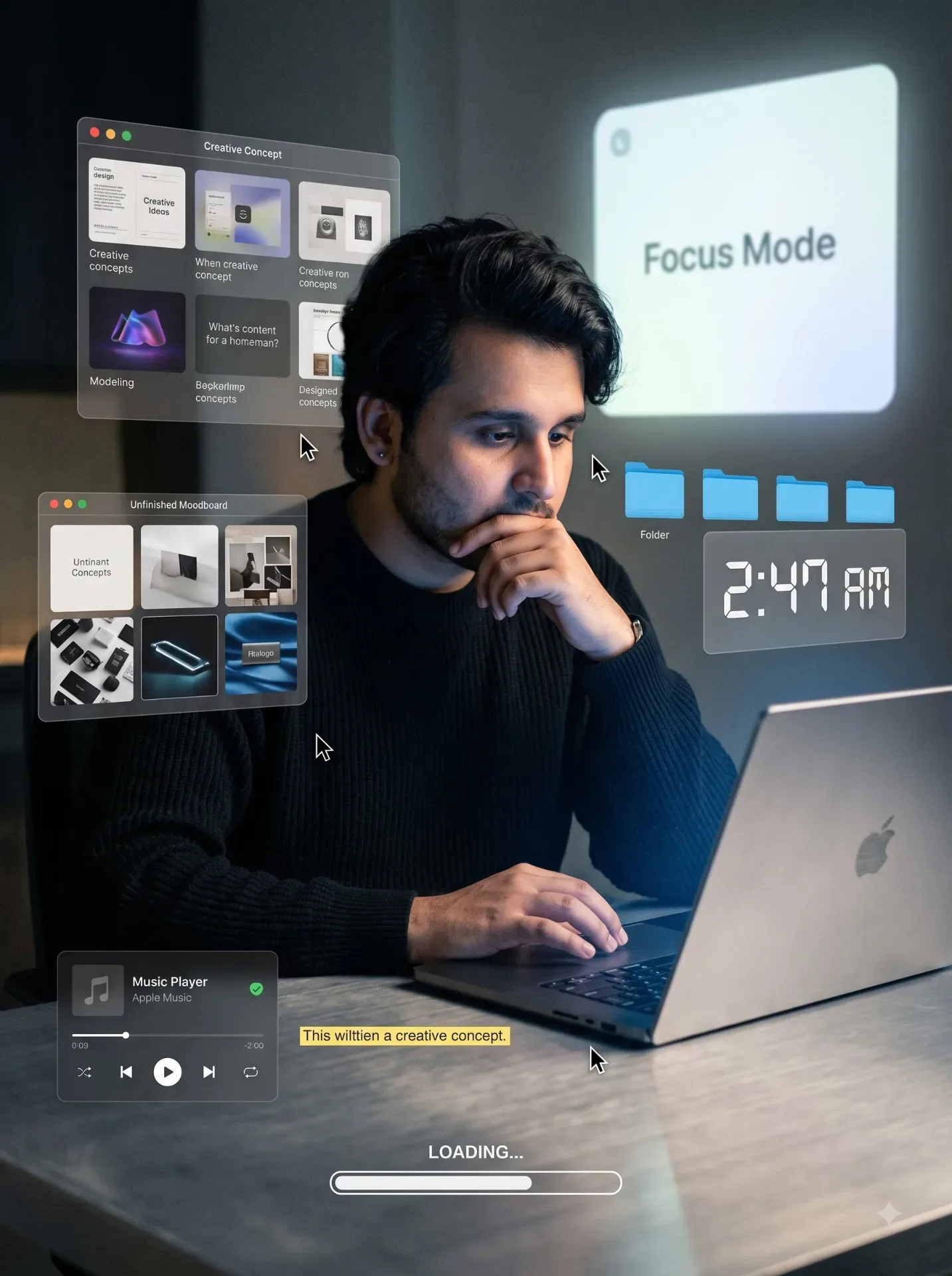 MACOS Focus Mode AI Photo Prompt preview example result