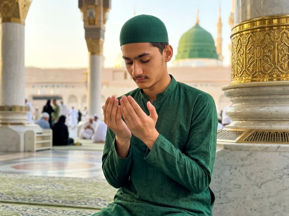 Madina Dua Moment AI Photo Prompt preview example result