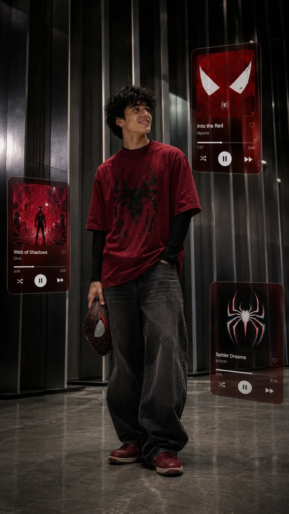 Main Character Energy — Urban Spider. preview example result
