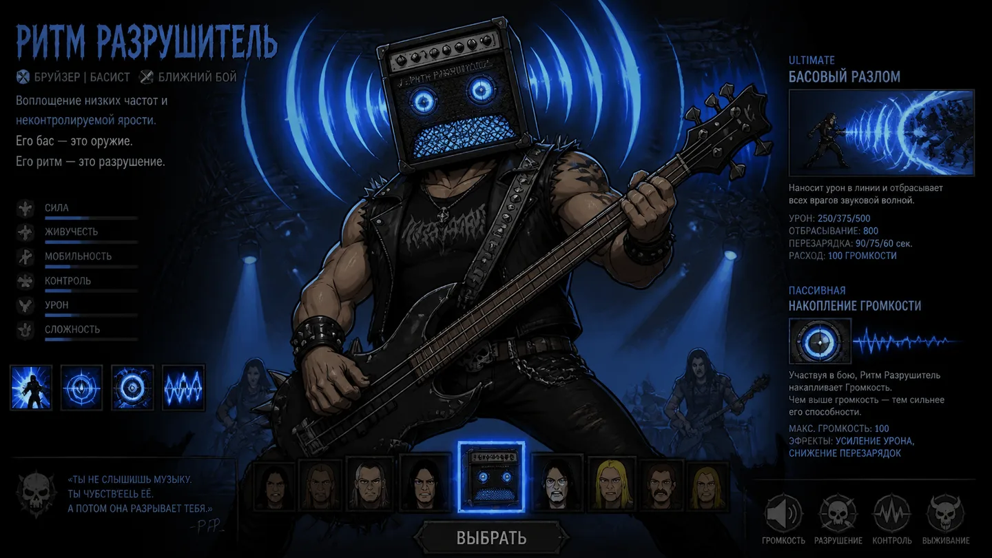 Metalocalypse: Character Vintage AI Photo Prompt generated preview