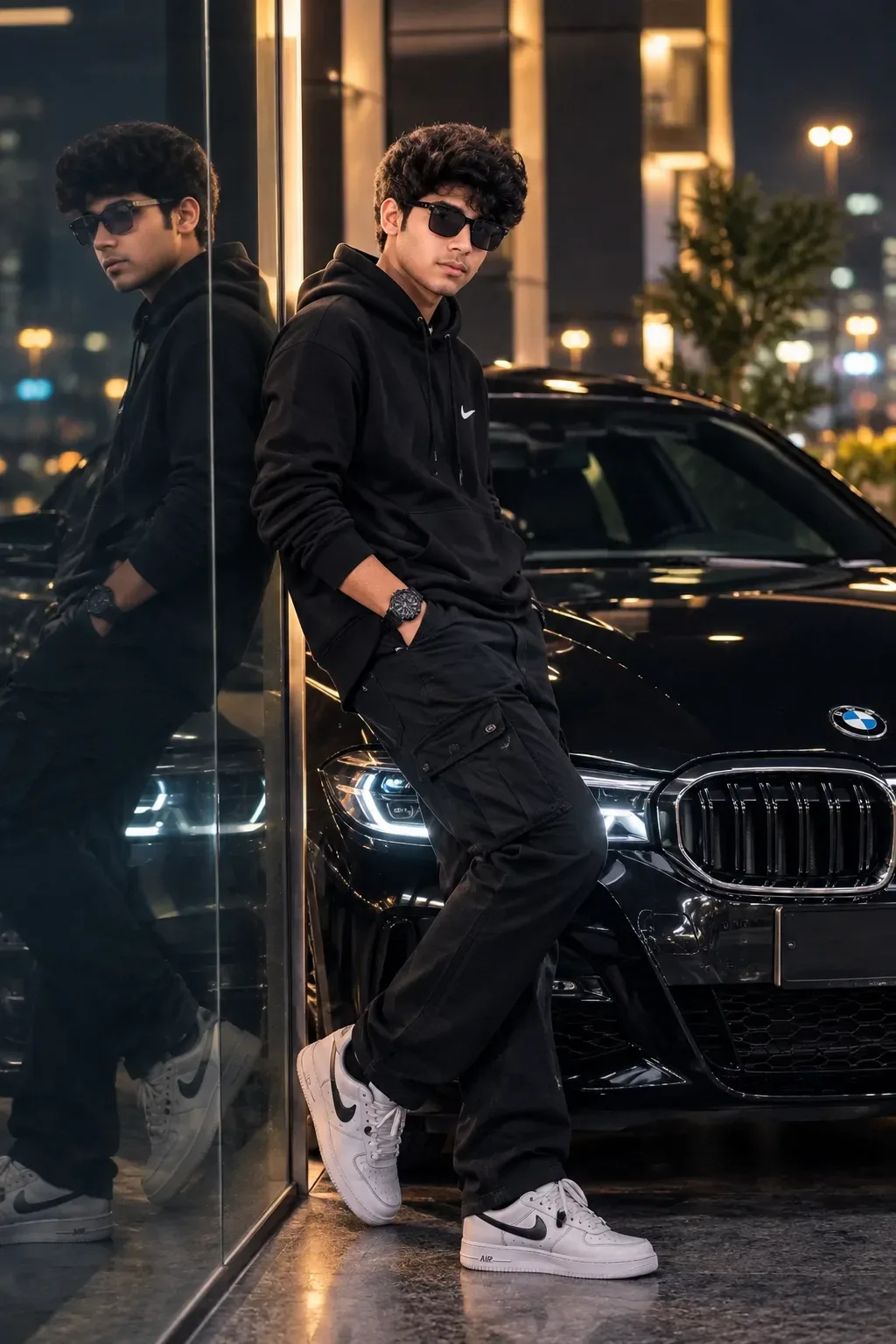Midnight BMW King Luxury Night Vibes AI Photo Prompt preview example result
