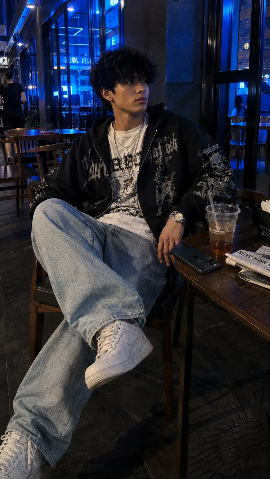 Midnight Cafe After Hours AI Photo Prompt preview example result