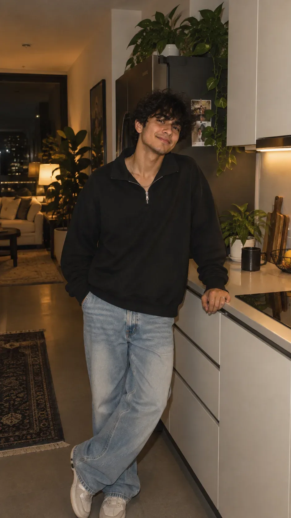 Midnight Kitchen Glow AI Photo Prompt preview example result