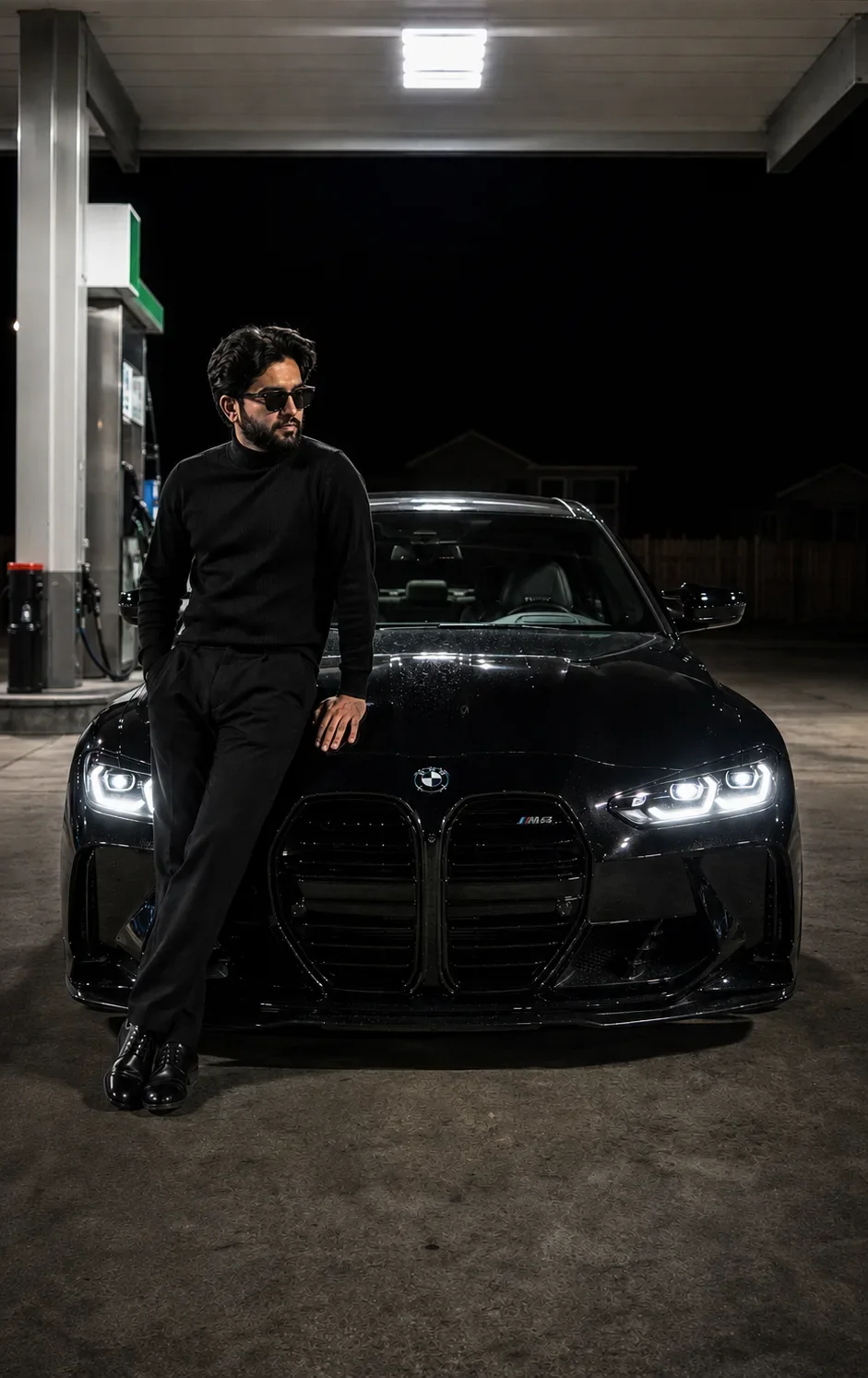 Midnight Luxury — Black on Black AI Photo Prompt preview example result