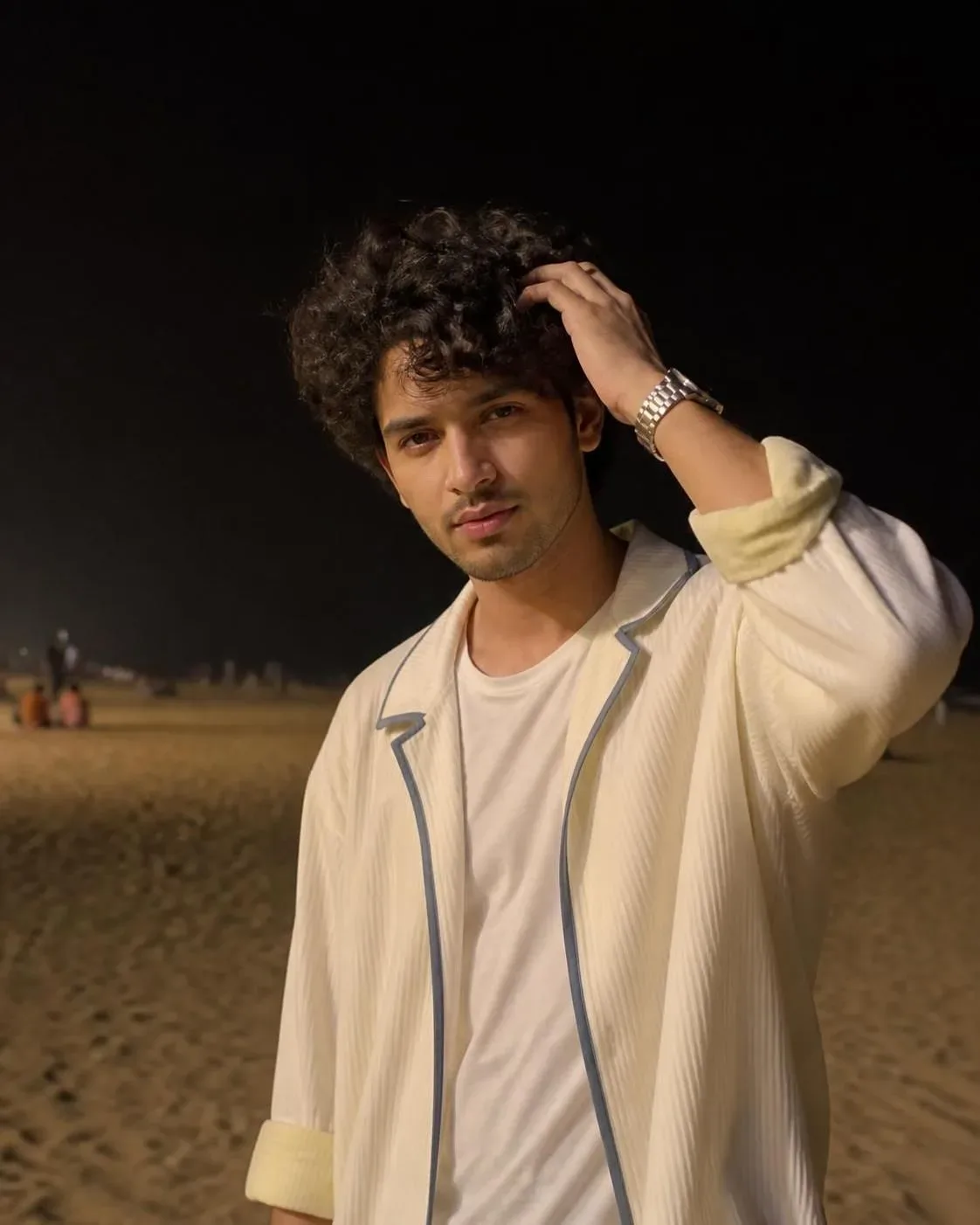 Midnight Shore: A Candid Portrait AI Photo Prompt preview example result