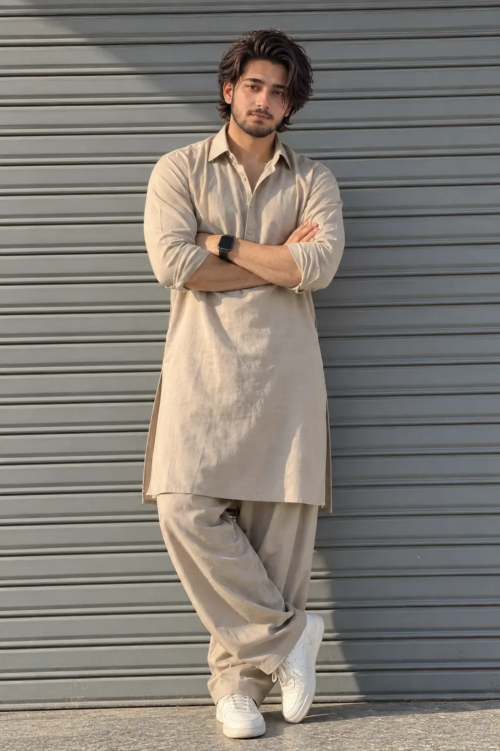 Modern Shalwar Kameez Portrait AI Photo Prompt preview example result
